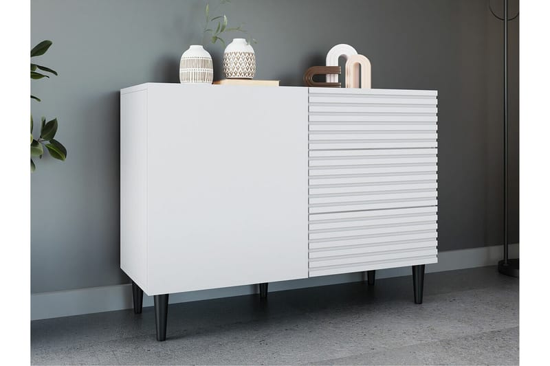 Highboard Kintore - Hvid - Oppbevaring - Skap - Oppbevaringsskap