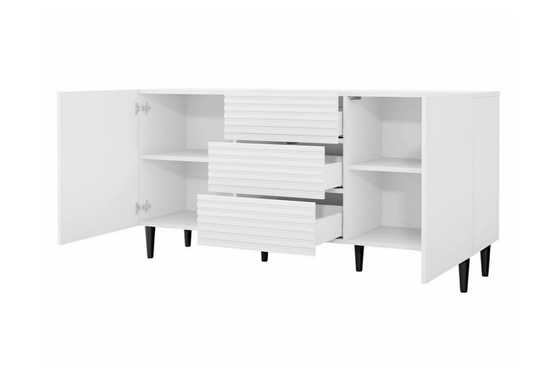 Highboard Kintore - Hvid - Oppbevaring - Skap - Oppbevaringsskap