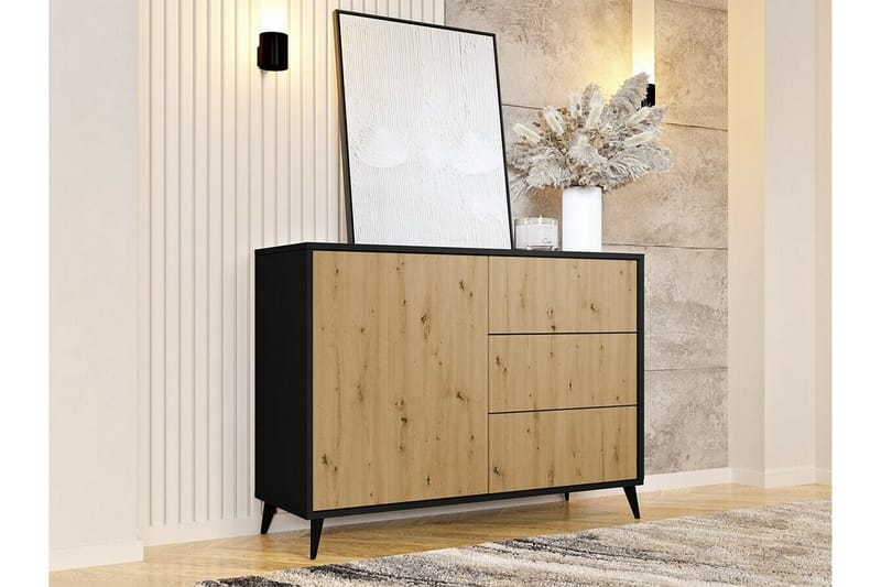 Highboard Kintore - Svart - Oppbevaring - Skap - Oppbevaringsskap