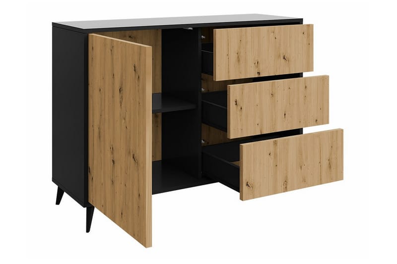 Highboard Kintore - Svart - Oppbevaring - Skap - Oppbevaringsskap