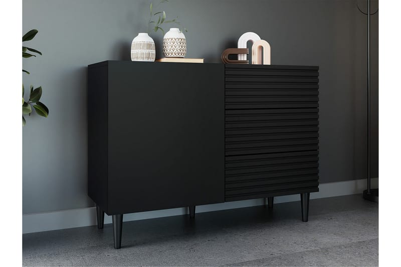 Highboard Kintore - Svart - Oppbevaring - Skap - Oppbevaringsskap