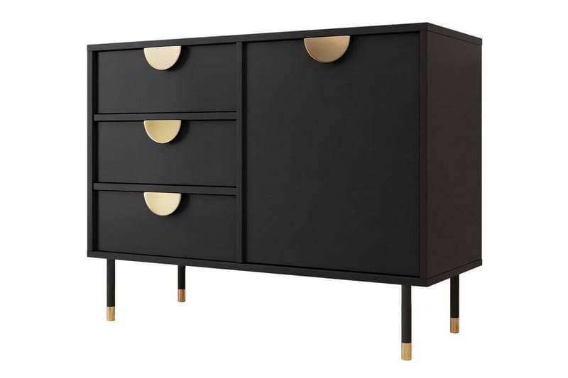 Highboard Kintore - Svart - Oppbevaring - Skap - Oppbevaringsskap