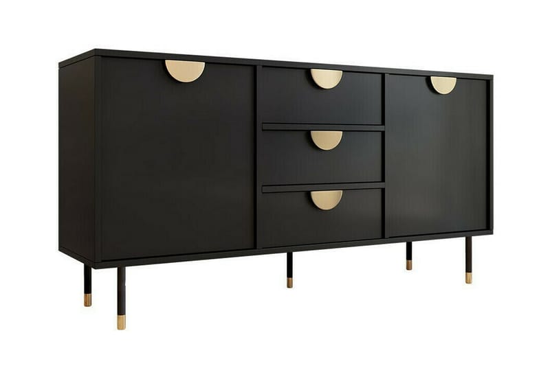 Highboard Kintore - Svart - Oppbevaring - Skap - Oppbevaringsskap