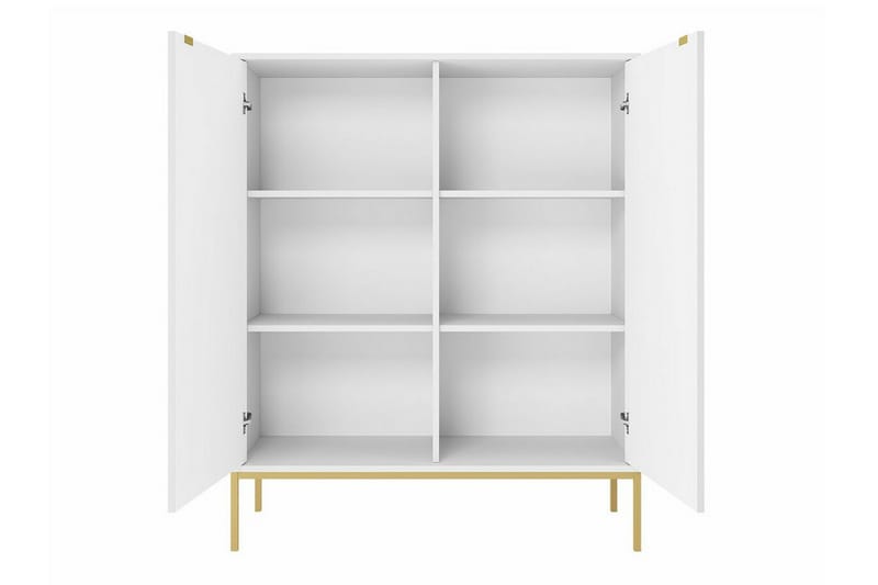 Highboard Klinkerville - Hvid - Oppbevaring - Skap - Oppbevaringsskap