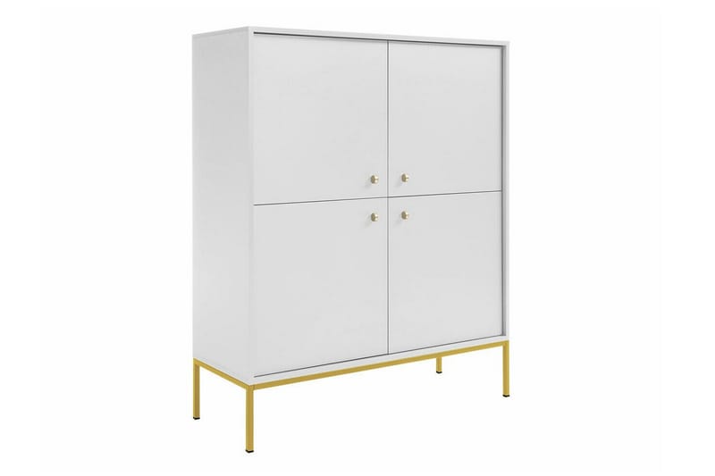 Highboard Klinkerville - Hvid - Oppbevaring - Skap - Oppbevaringsskap