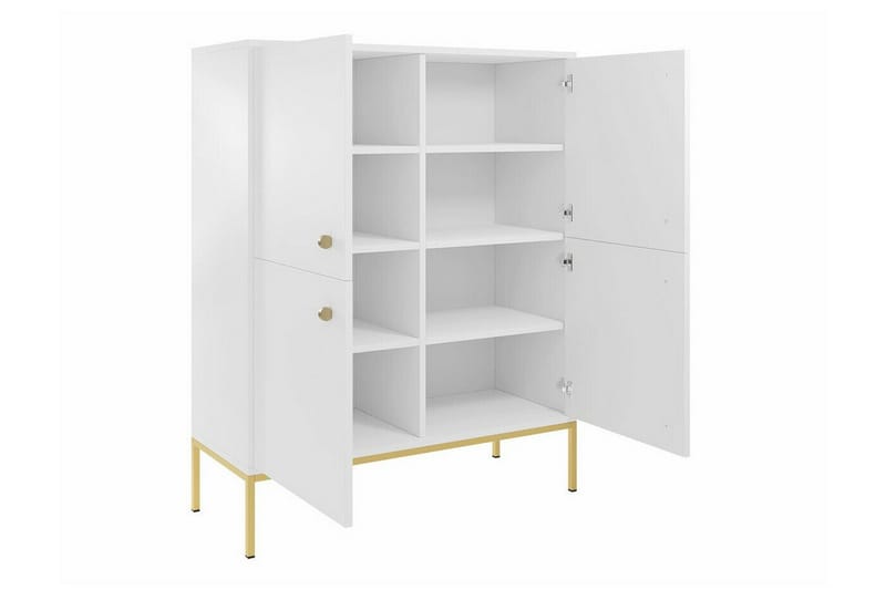 Highboard Klinkerville - Hvid - Oppbevaring - Skap - Oppbevaringsskap