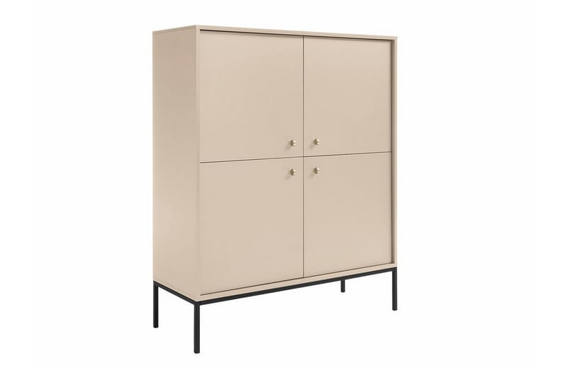 Highboard Klinkerville - Svart - Oppbevaring - Skap - Oppbevaringsskap