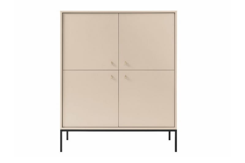 Highboard Klinkerville - Svart - Oppbevaring - Skap - Oppbevaringsskap