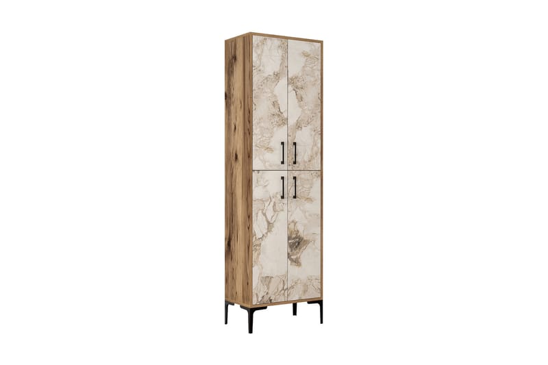 Highboard Kotzen 60x35 cm - Brun/Hvit - Oppbevaring - Skap - Oppbevaringsskap