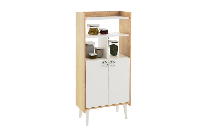 Highboard Lagomood 60x30 cm - Natur / Hvit - Oppbevaring - Skap - Oppbevaringsskap