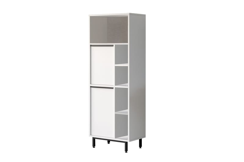 Highboard Liyakat - Hvit - Oppbevaring - Skap - Oppbevaringsskap