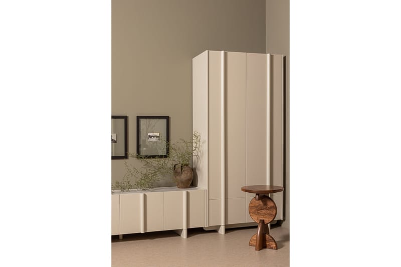 Highboard Morya - Beige - Oppbevaring - Skap - Oppbevaringsskap