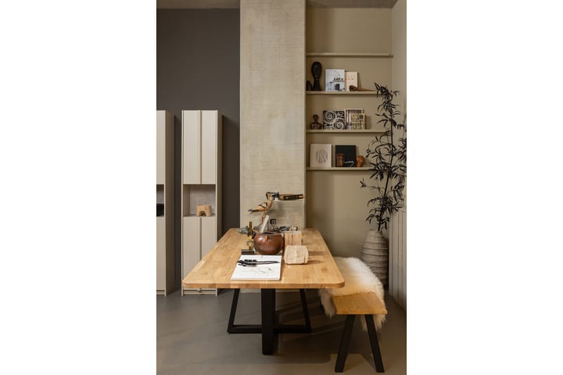 Highboard Morya - Beige - Oppbevaring - Skap - Oppbevaringsskap