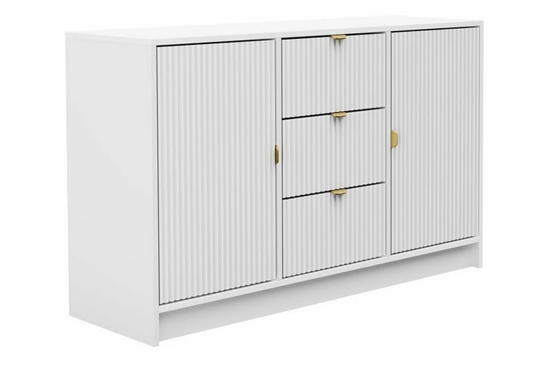 Highboard Novaj - Hvid - Oppbevaring - Skap - Oppbevaringsskap