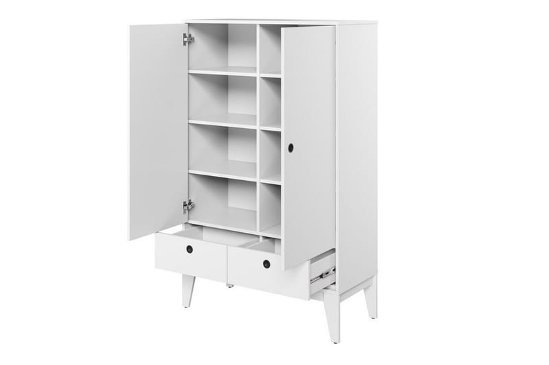 Highboard Rathmore - Hvid - Oppbevaring - Skap - Oppbevaringsskap