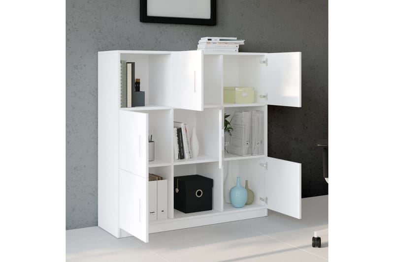 Highboard Rud 38x120 cm - Hvit - Oppbevaring - Skap - Oppbevaringsskap