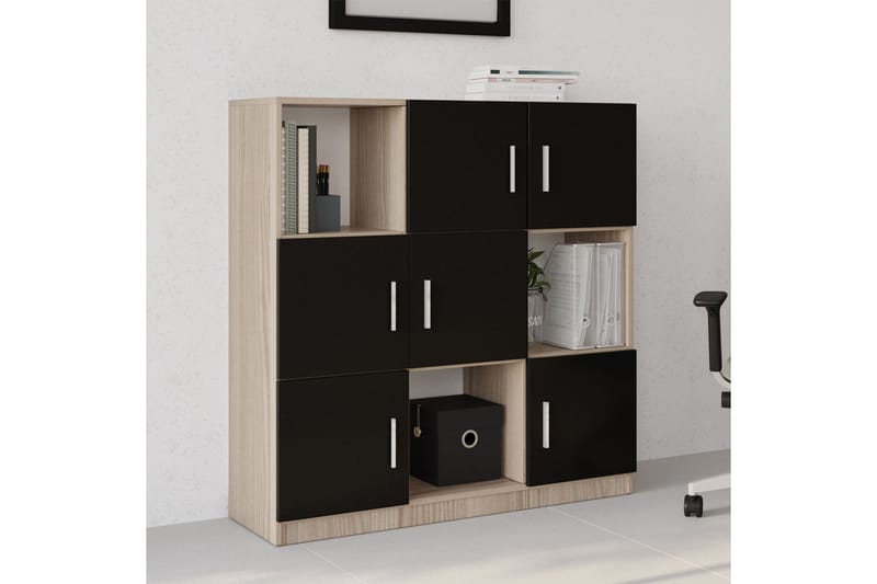 Highboard Rud 38x120 cm - Natur/Svart - Oppbevaring - Skap - Oppbevaringsskap