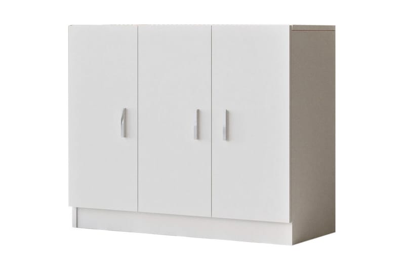 Highboard Tully 38x89 cm - Hvit - Oppbevaring - Skap - Oppbevaringsskap