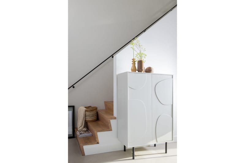 Highboard Popinder - Beige - Oppbevaring - Skap - Oppbevaringsskap