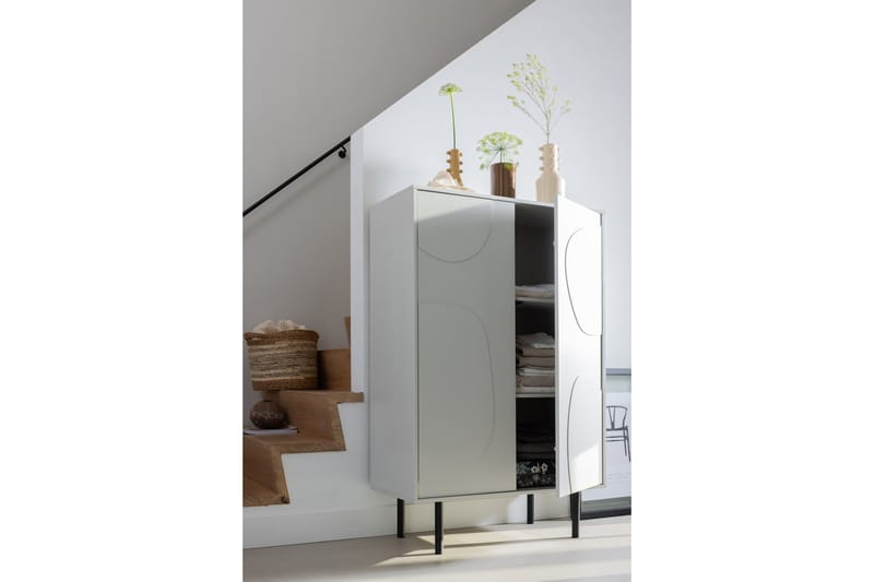 Highboard Popinder - Beige - Oppbevaring - Skap - Oppbevaringsskap