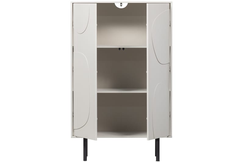 Highboard Popinder - Beige - Oppbevaring - Skap - Oppbevaringsskap