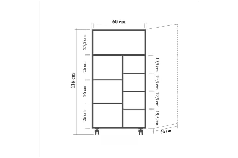 Kjøkkenskap Kicker 116 cm - Tre | Natur - Oppbevaring - Skap - Oppbevaringsskap