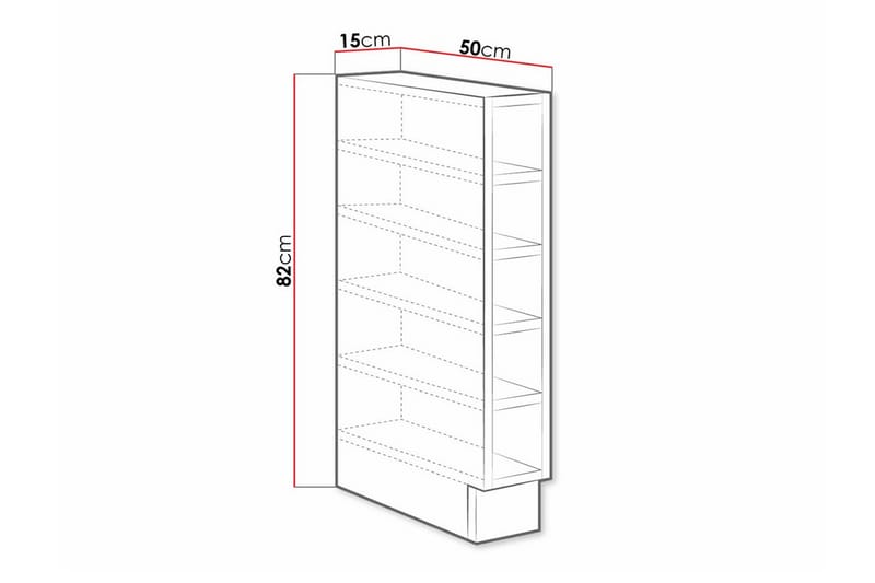 Kjøkkenskap Templemore 15 cm - Brun - Oppbevaring - Skap - Oppbevaringsskap