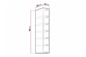 Kjøkkenskap Templemore 15 cm - Hvid - Oppbevaring - Skap - Oppbevaringsskap