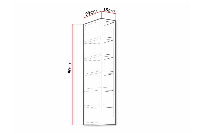 Kjøkkenskap Templemore 15 cm - Hvid - Oppbevaring - Skap - Oppbevaringsskap