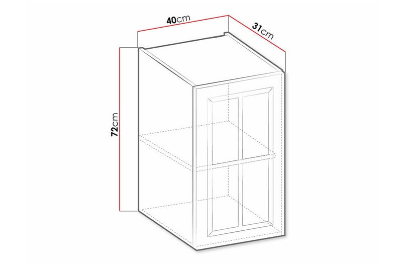 Kjøkkenskap Templemore 40 cm - Brun/Tre - Oppbevaring - Skap - Oppbevaringsskap