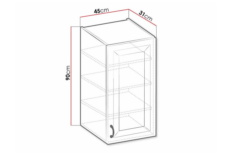 Kjøkkenskap Templemore 45 cm - Brun/Tre - Oppbevaring - Skap - Oppbevaringsskap