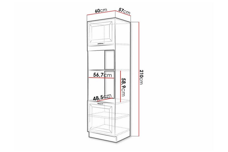 Kjøkkenskap Templemore 60 cm - Brun/Tre - Oppbevaring - Skap - Oppbevaringsskap