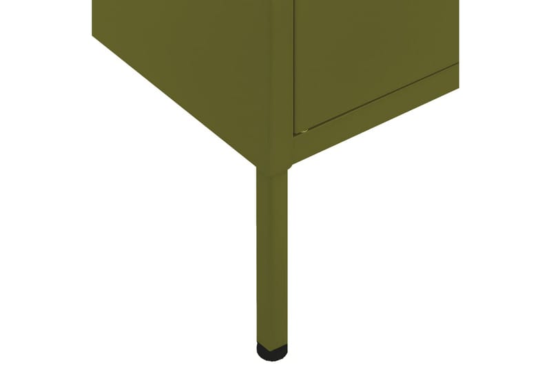 Oppbevaringsskap olivengrønn 80x35x101,5 cm stål - grønn - Oppbevaring - Skap - Oppbevaringsskap