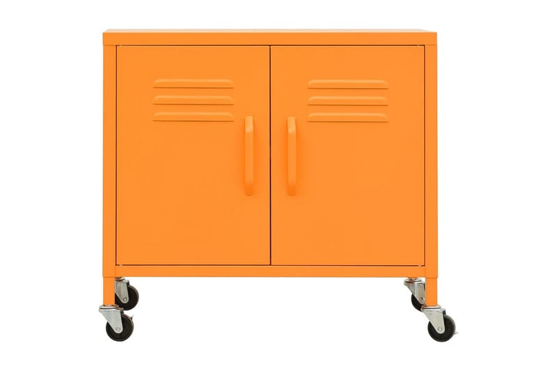 Oppbevaringsskap oransje 60x35x49 cm stål - Oransj - Oppbevaring - Skap - Oppbevaringsskap