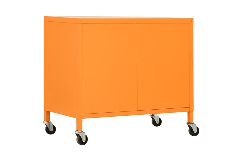 Oppbevaringsskap oransje 60x35x49 cm stål - Oransj - Oppbevaring - Skap - Oppbevaringsskap