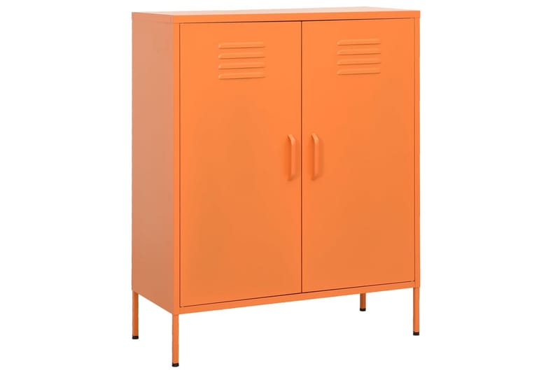 Oppbevaringsskap oransje 80x35x101,5 cm stål - Oransj - Oppbevaring - Skap - Oppbevaringsskap