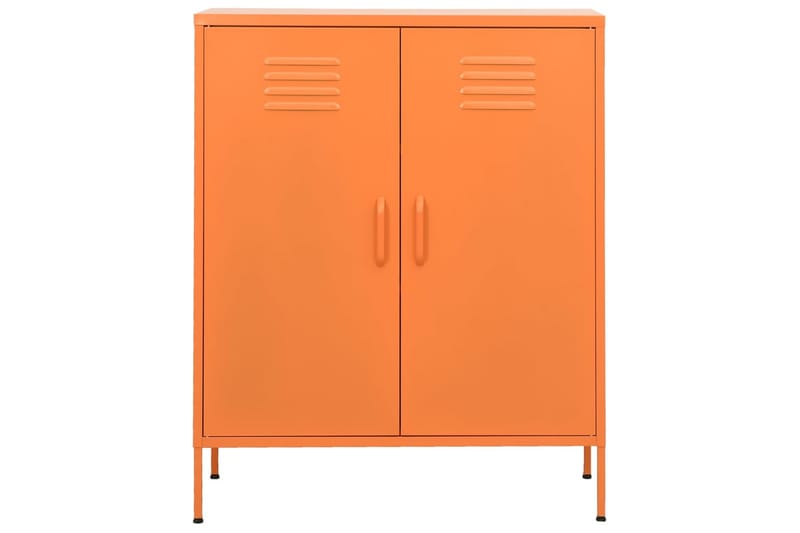 Oppbevaringsskap oransje 80x35x101,5 cm stål - Oransj - Oppbevaring - Skap - Oppbevaringsskap