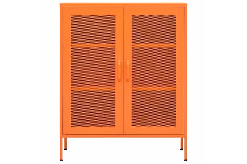 Oppbevaringsskap oransje 80x35x101,5 cm stål - Oransj - Oppbevaring - Skap - Oppbevaringsskap