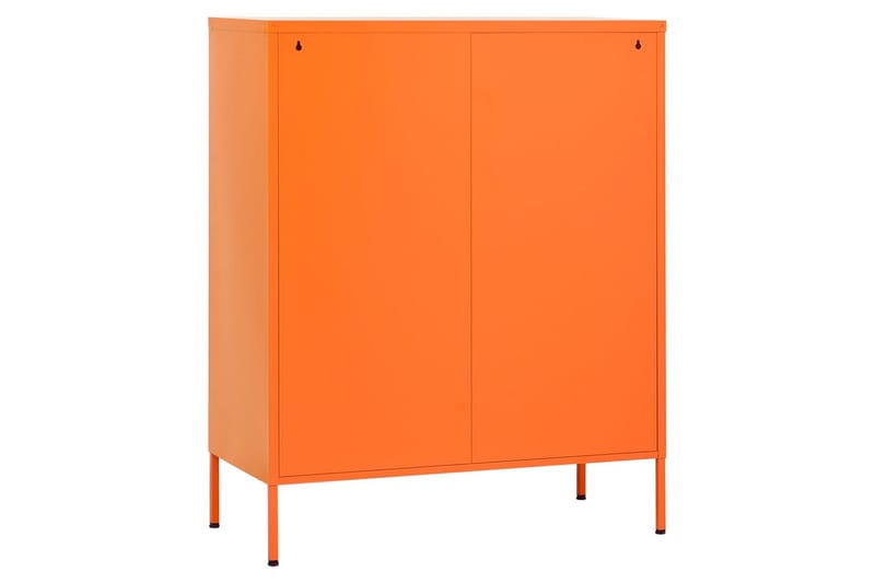 Oppbevaringsskap oransje 80x35x101,5 cm stål - Oransj - Oppbevaring - Skap - Oppbevaringsskap