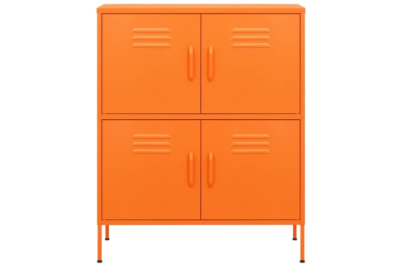 Oppbevaringsskap oransje 80x35x101,5 cm stål - Oransj - Oppbevaring - Skap - Oppbevaringsskap