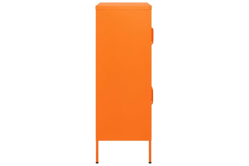 Oppbevaringsskap oransje 80x35x101,5 cm stål - Oransj - Oppbevaring - Skap - Oppbevaringsskap