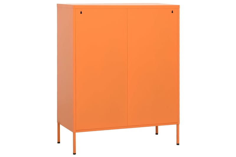 Oppbevaringsskap oransje 80x35x101,5 cm stål - Oransj - Oppbevaring - Skap - Oppbevaringsskap