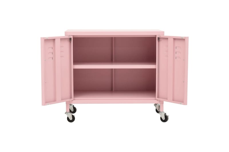 Oppbevaringsskap rosa 60x35x49 cm stål - Rosa - Oppbevaring - Skap - Oppbevaringsskap