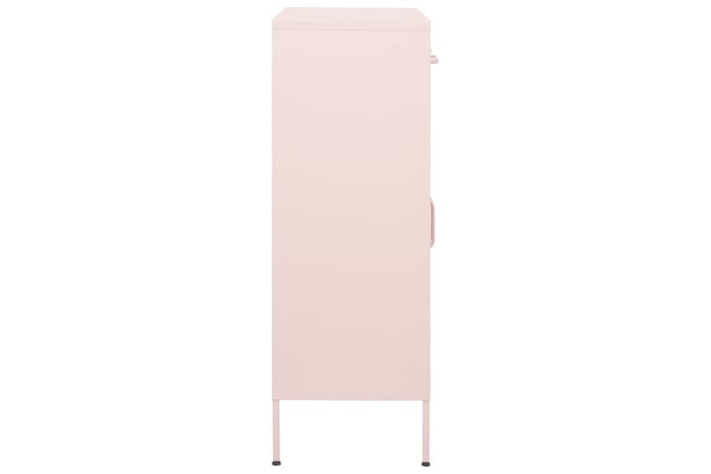 Oppbevaringsskap rosa 80x35x101,5 cm stål - Rosa - Oppbevaring - Skap - Oppbevaringsskap