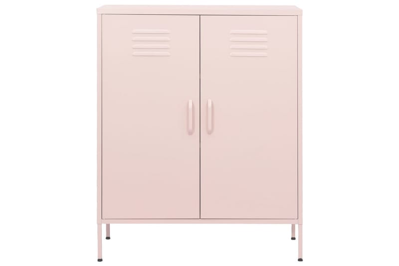 Oppbevaringsskap rosa 80x35x101,5 cm stål - Rosa - Oppbevaring - Skap - Oppbevaringsskap