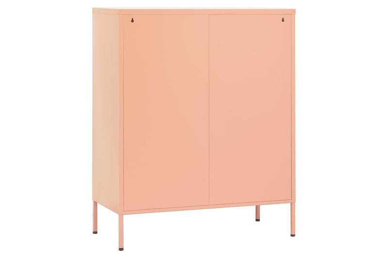 Oppbevaringsskap rosa 80x35x101,5 cm stål - Rosa - Oppbevaring - Skap - Oppbevaringsskap