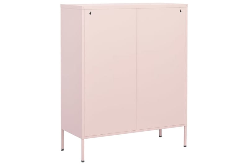 Oppbevaringsskap rosa 80x35x101,5 cm stål - Rosa - Oppbevaring - Skap - Oppbevaringsskap