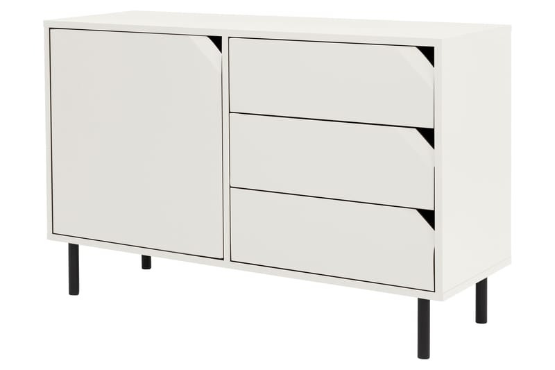 Sideboard Maybach 118 cm - Hvit - Oppbevaring - Skap - Oppbevaringsskap