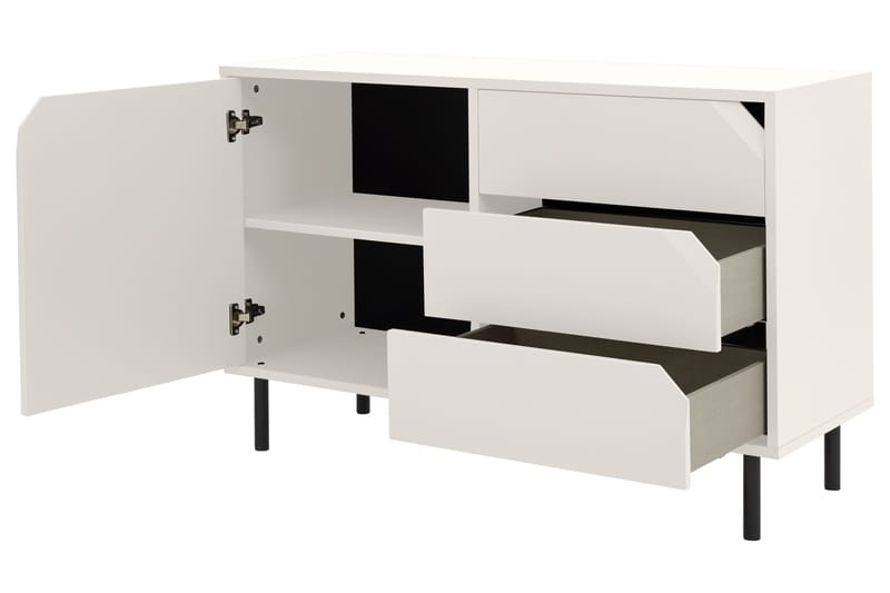 Sideboard Maybach 118 cm - Hvit - Oppbevaring - Skap - Oppbevaringsskap