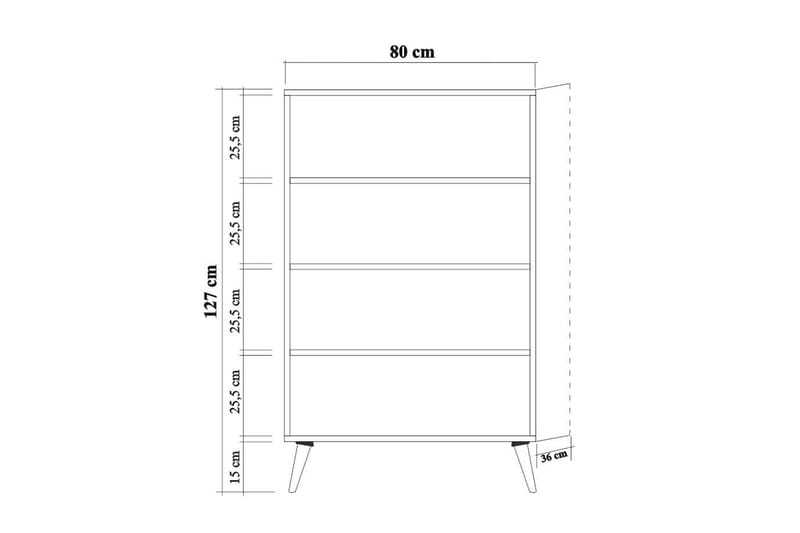 Skap Dirk 80 cm Regnbuepanel - Flerfarget - Oppbevaring - Skap - Oppbevaringsskap